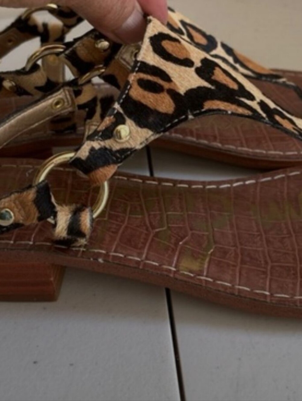 LEOPARD PRINT SANDALS - Picture 8 of 9